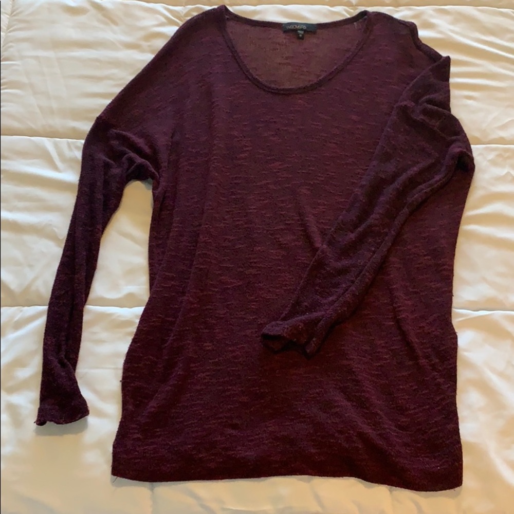 Dark maroon sweater